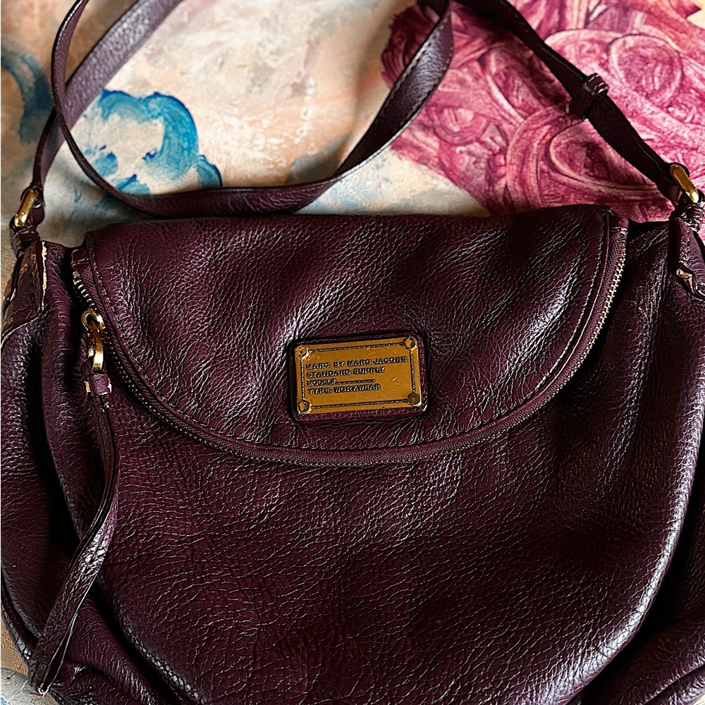 Marc Jacobs cross body burgundy bag